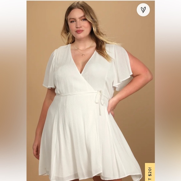 Lulu’s white wrap dress - Picture 7 of 12